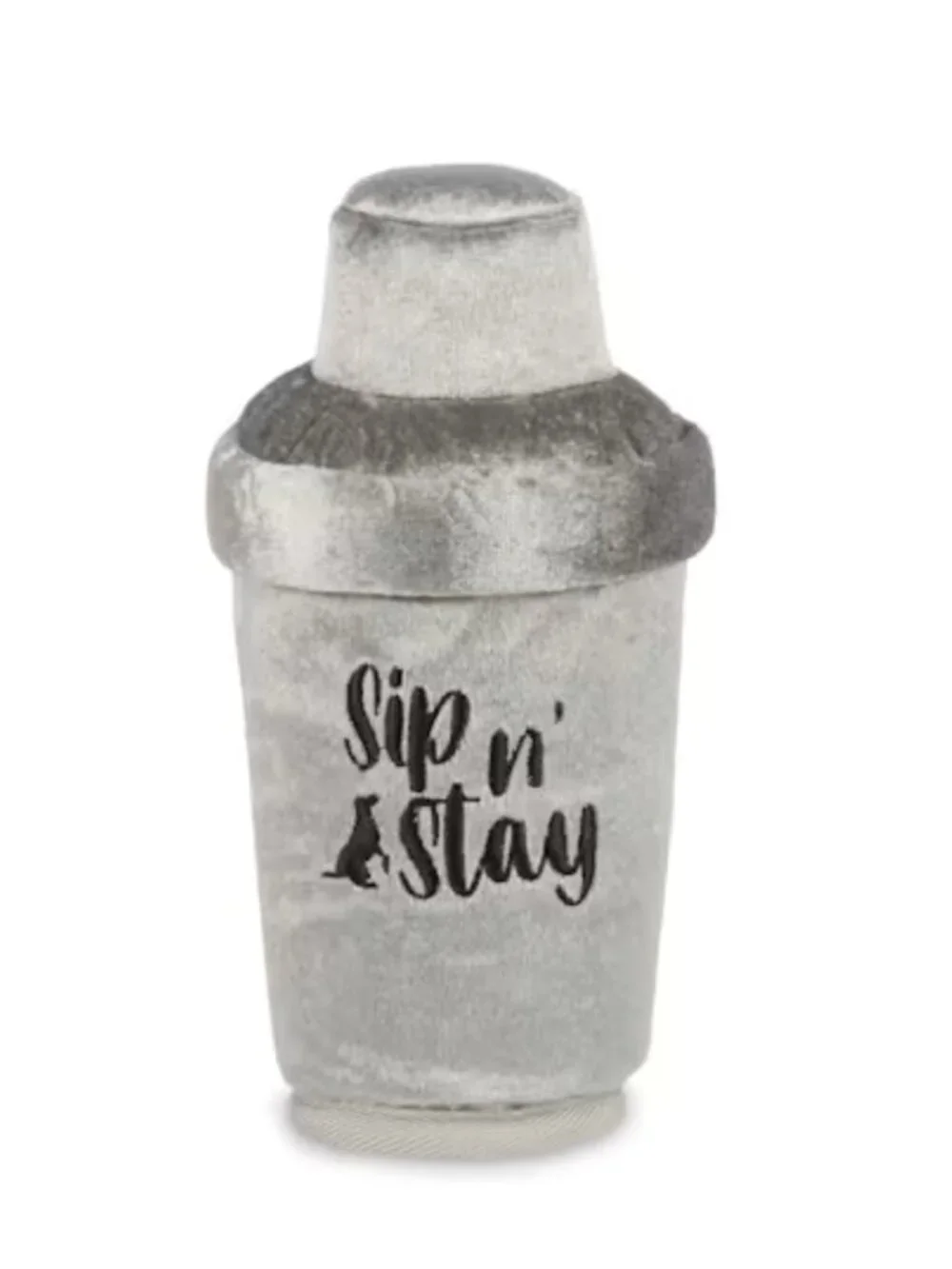 🔥3/$30 NWT P.L.A.Y. Barktender Dogtail Shaker Cocktail Plush Squeaker Dog Toy